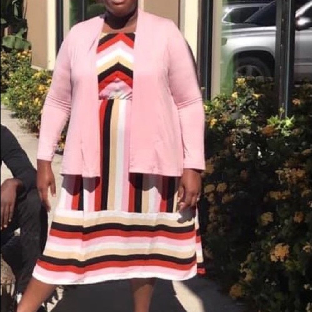 Forever 21+ multicolor striped dress